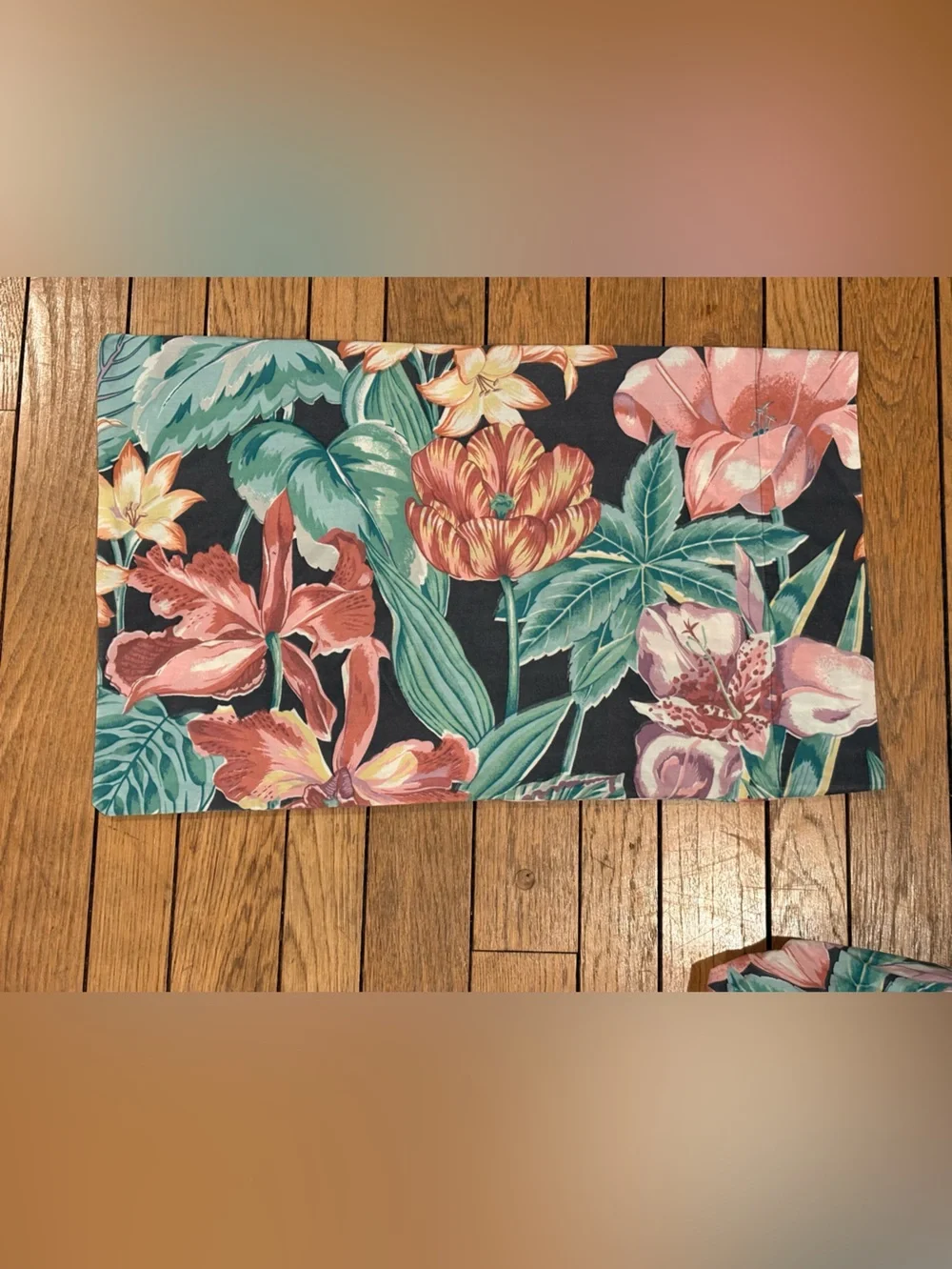 VTG Atelier MARTEX floral full sheet set fitted flat + 2 cases